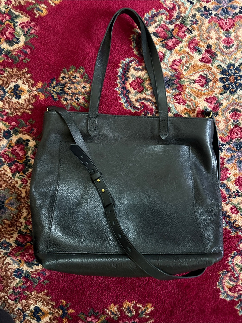 Madewell zip top transport crossbody